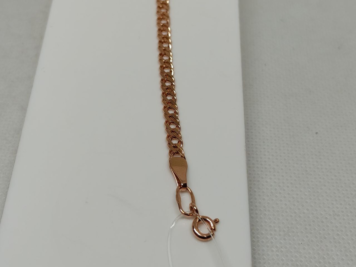 611106022 БРАСЛЕТ ПУСТОТЕЛЫЙ Ромб двойной (Au 585)