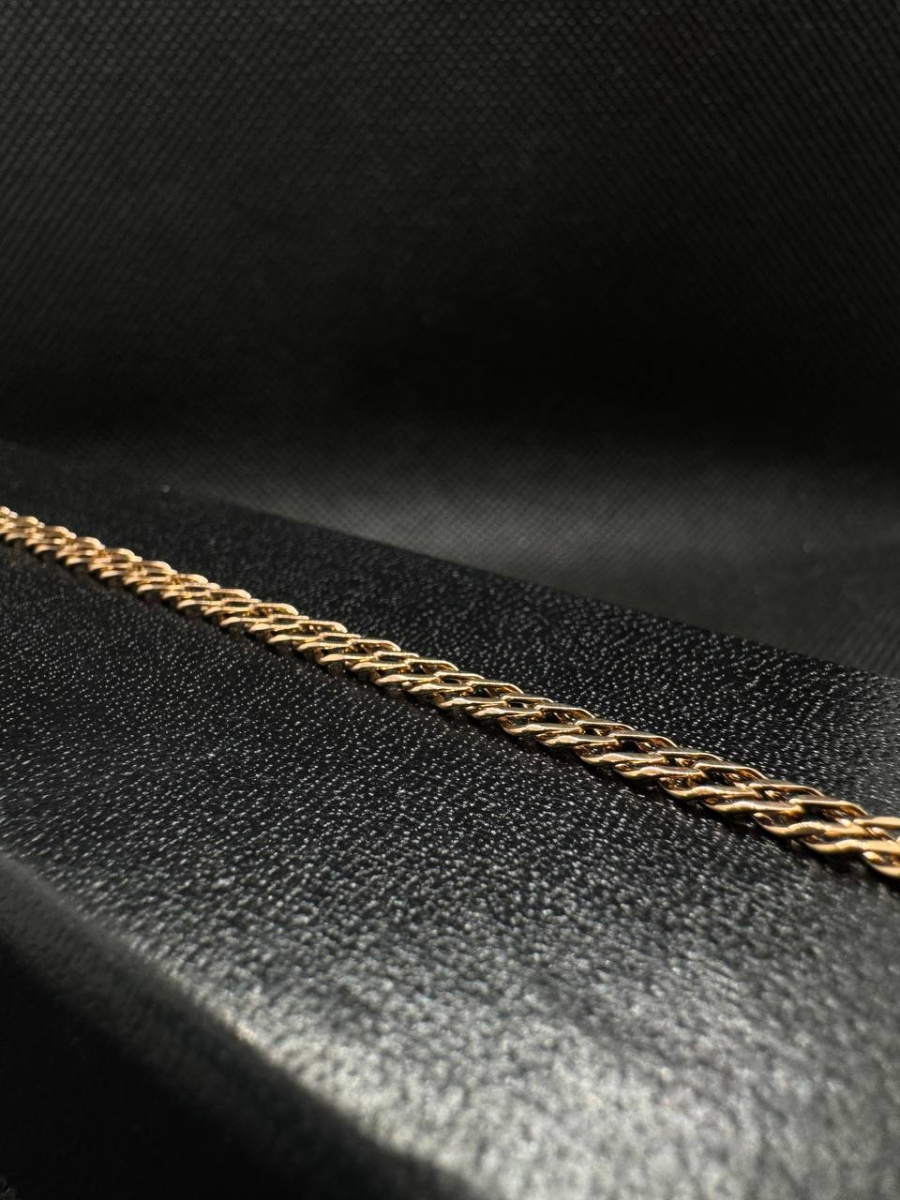 БРАСЛЕТ ПОЛНОВЕСНЫЙ Ромб двойной Au 585