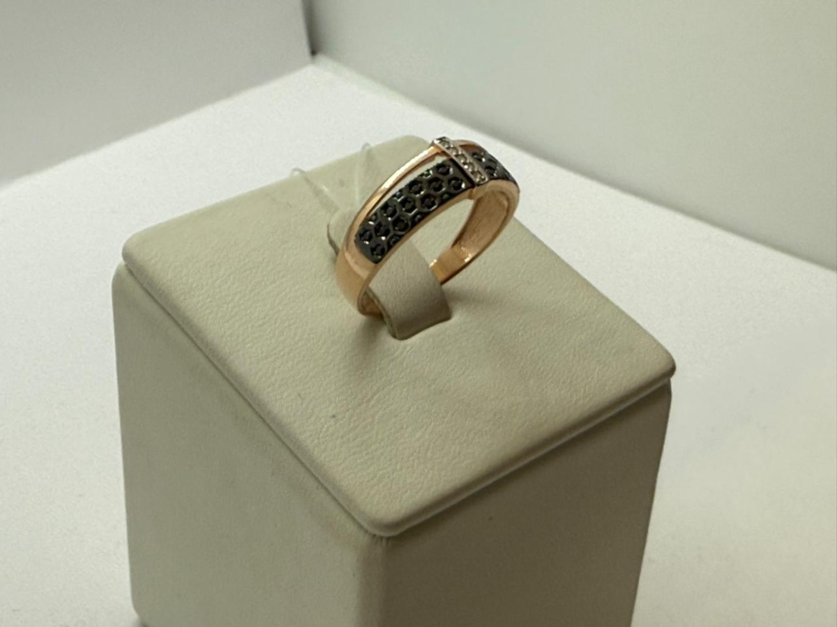 КОЛЬЦО С КАМНЯМИ (Au 585)