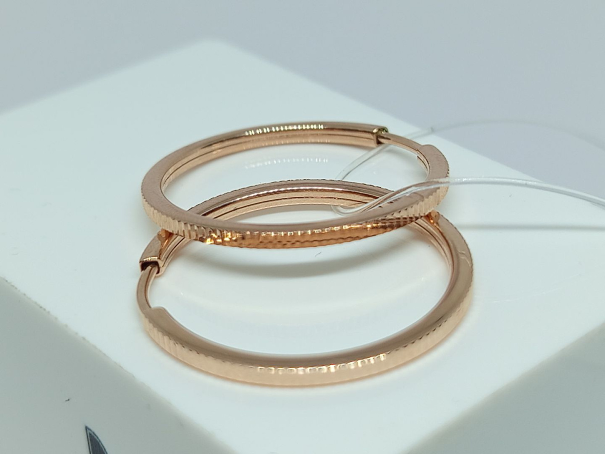 СЕРЬГИ КОНГО без камня (Au 585)