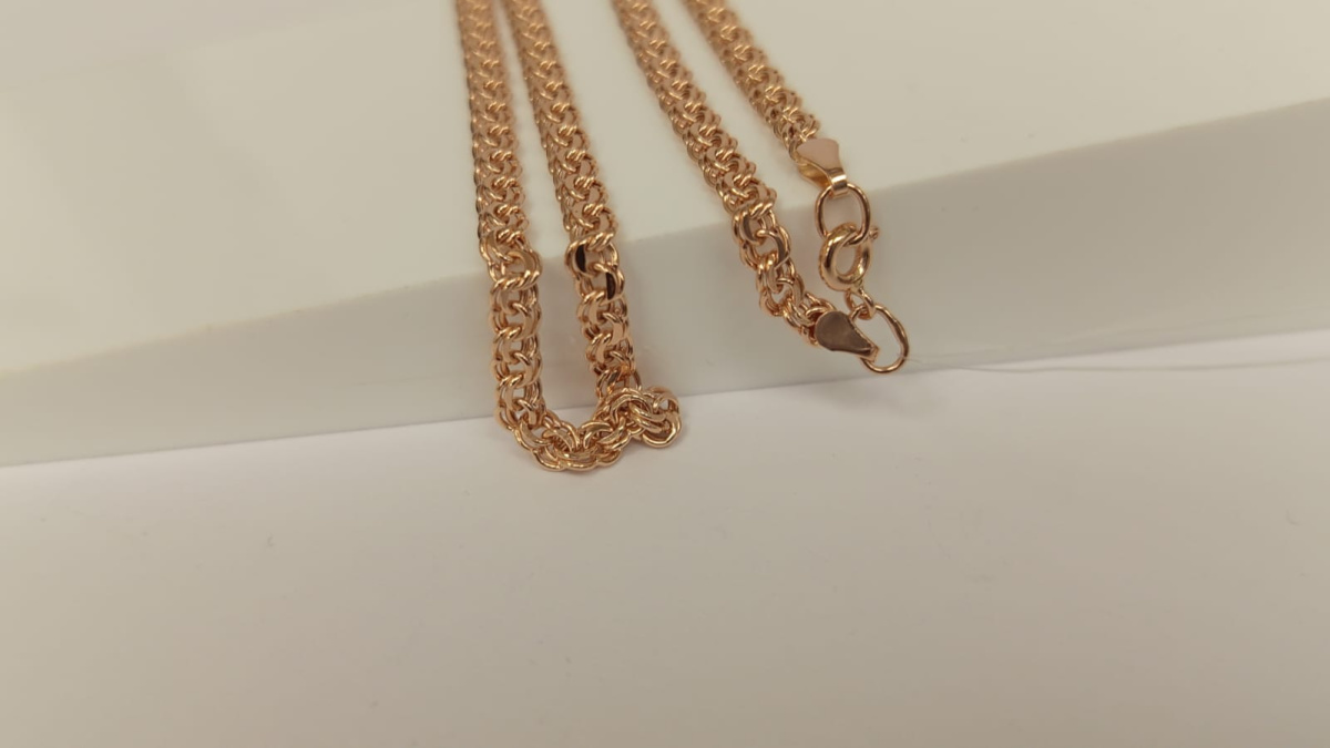 8060200П-55 ЦЕПЬ ПУСТОТЕЛАЯ Бисмарк (Au 585)