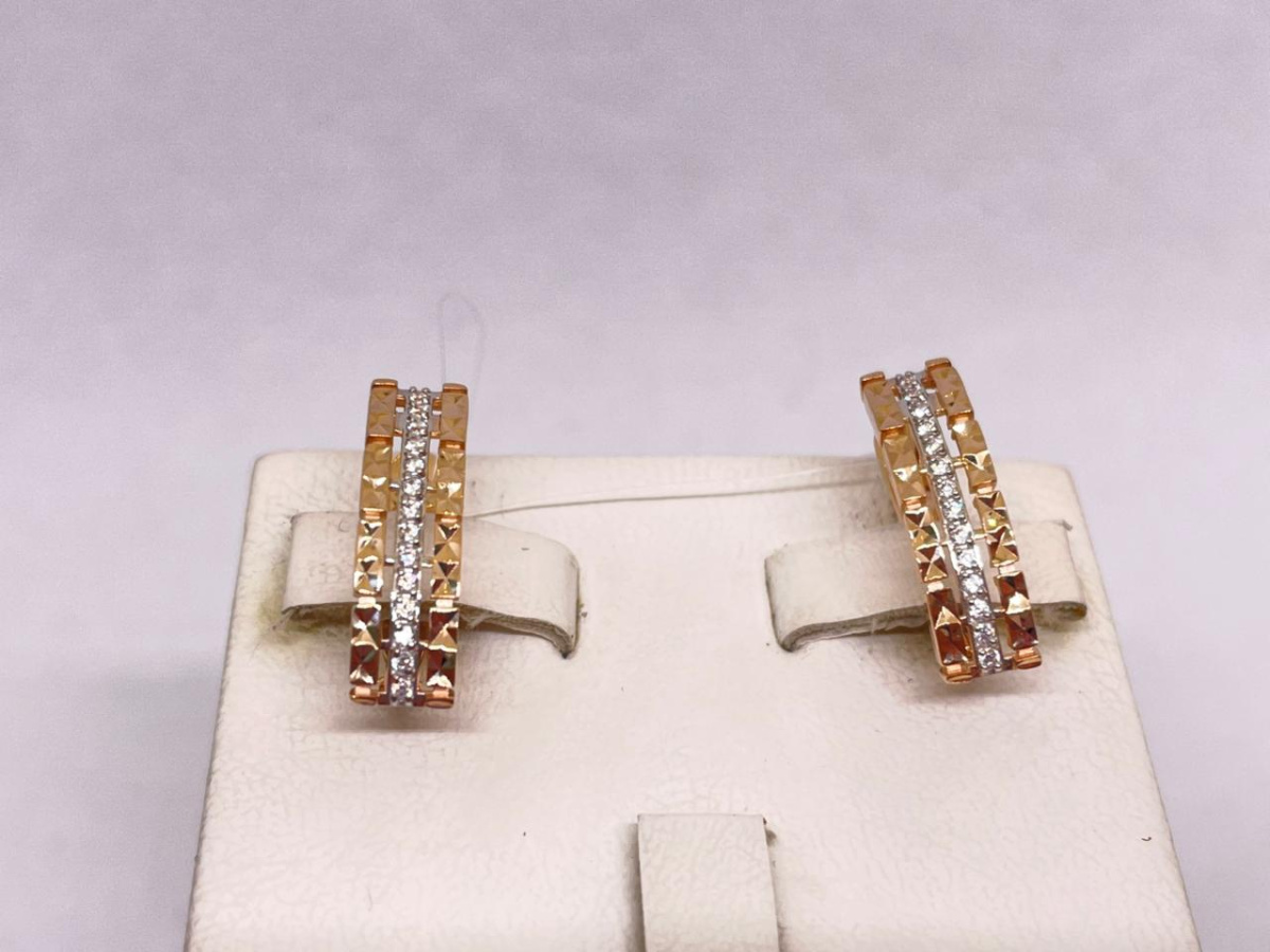 СЕРЬГИ С КАМНЯМИ (Au 585)