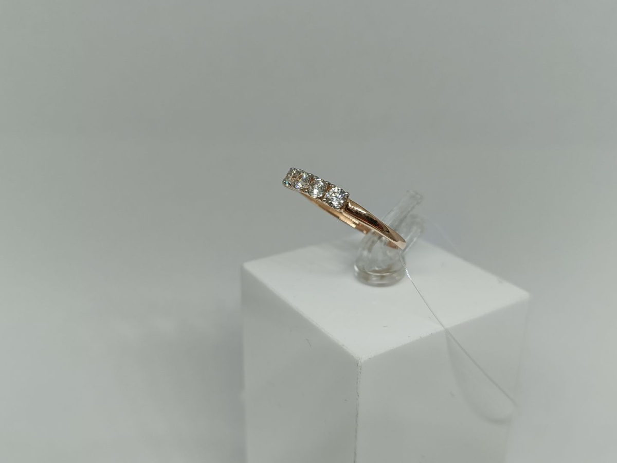 КОЛЬЦО С КАМНЯМИ (Au 585)