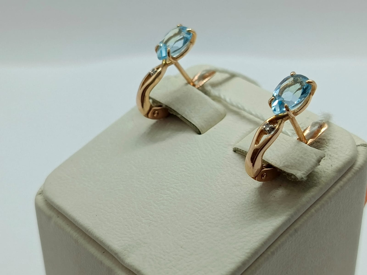 СЕРЬГИ С КАМНЯМИ (Au 585)