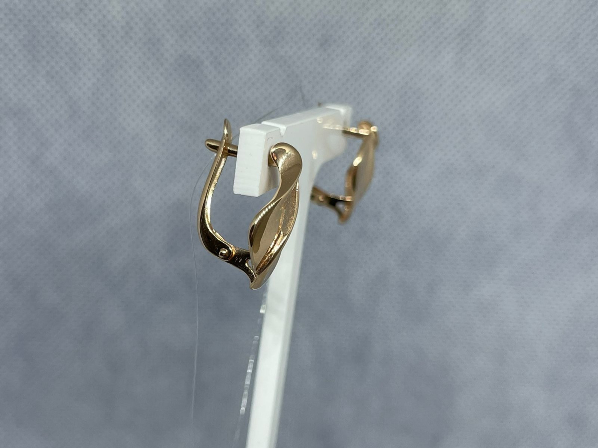 СЕРЬГИ БЕЗ КАМНЯ (Au 585)