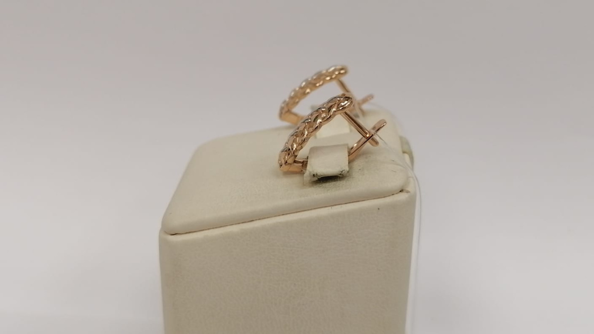 СЕРЬГИ БЕЗ КАМНЯ (Au 585)