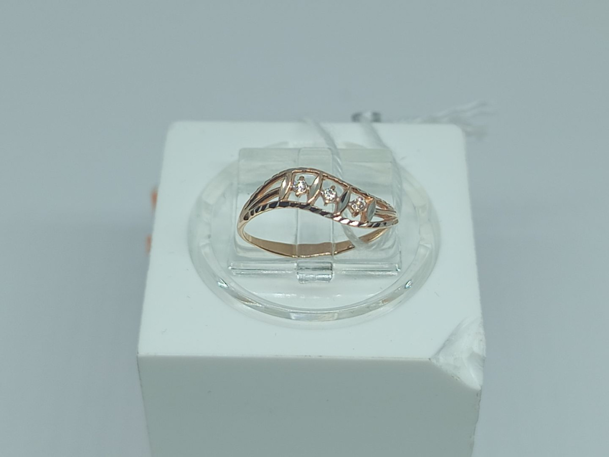 КОЛКМИ585 КОЛЬЦО С КАМНЯМИ (Au 585)