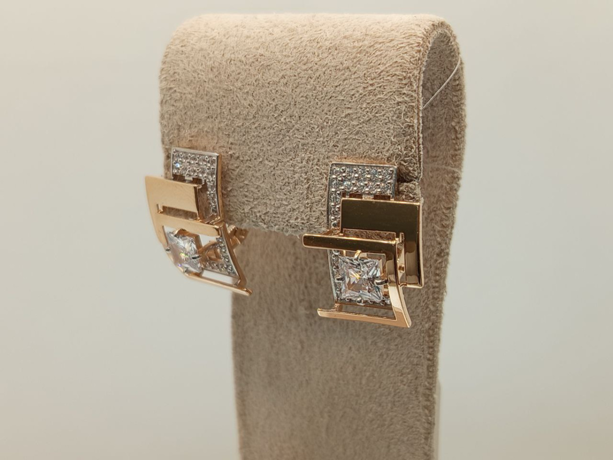 СЕРЬГИ С КАМНЯМИ (Au 585)