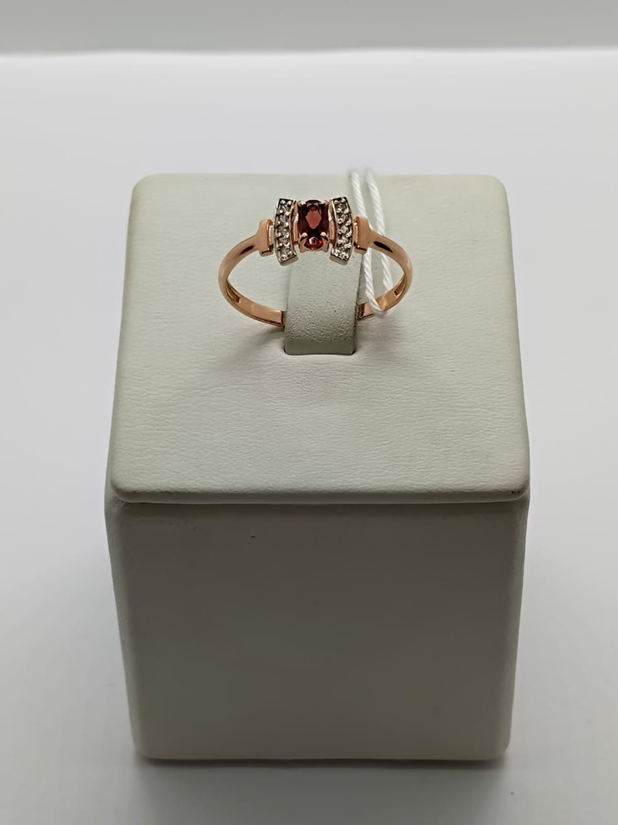 КОЛЬЦО С КАМНЯМИ (Au 585)