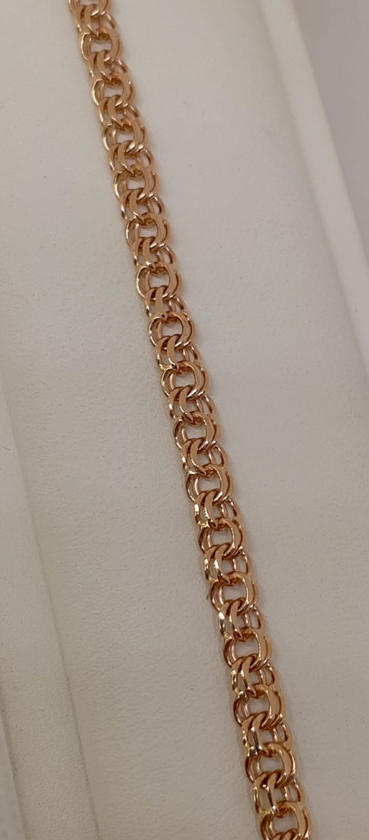 БЛБ585 БРАСЛЕТ ПОЛНОВЕСНЫЙ Бисмарк (Au 585)