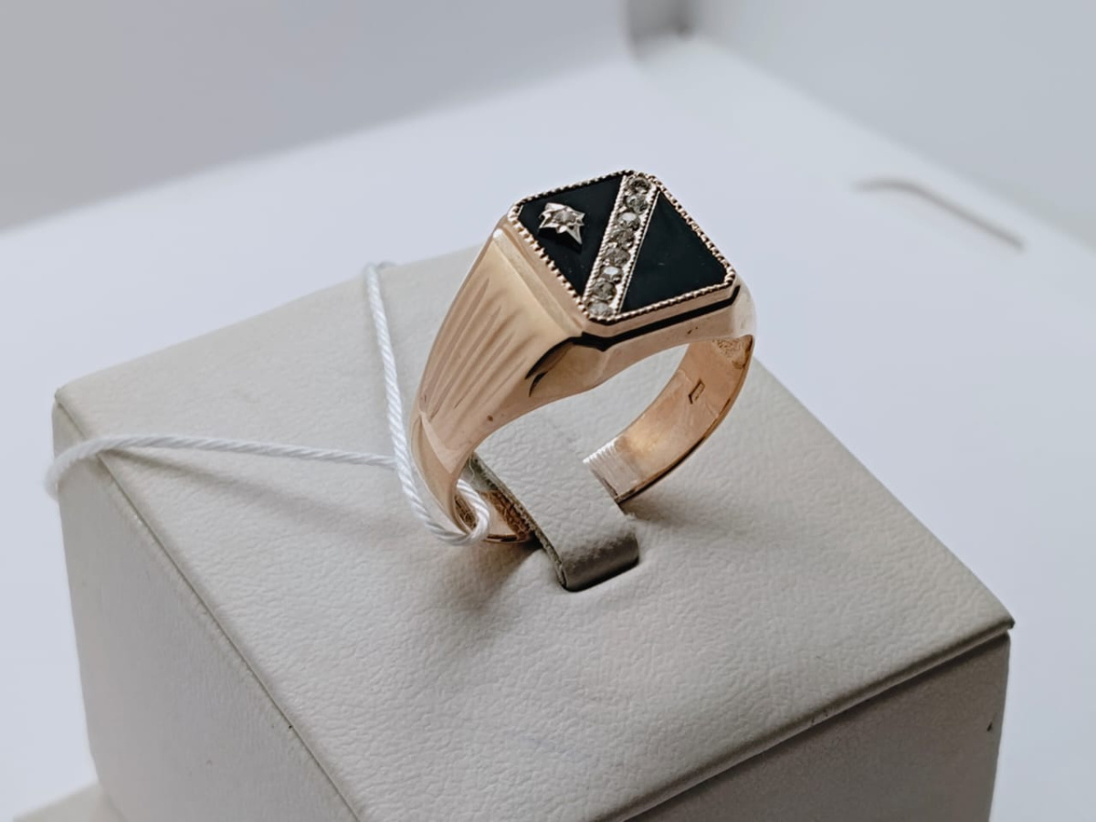 ПЕЧКМИ585 ПЕЧАТКА С КАМНЯМИ (Au 585)