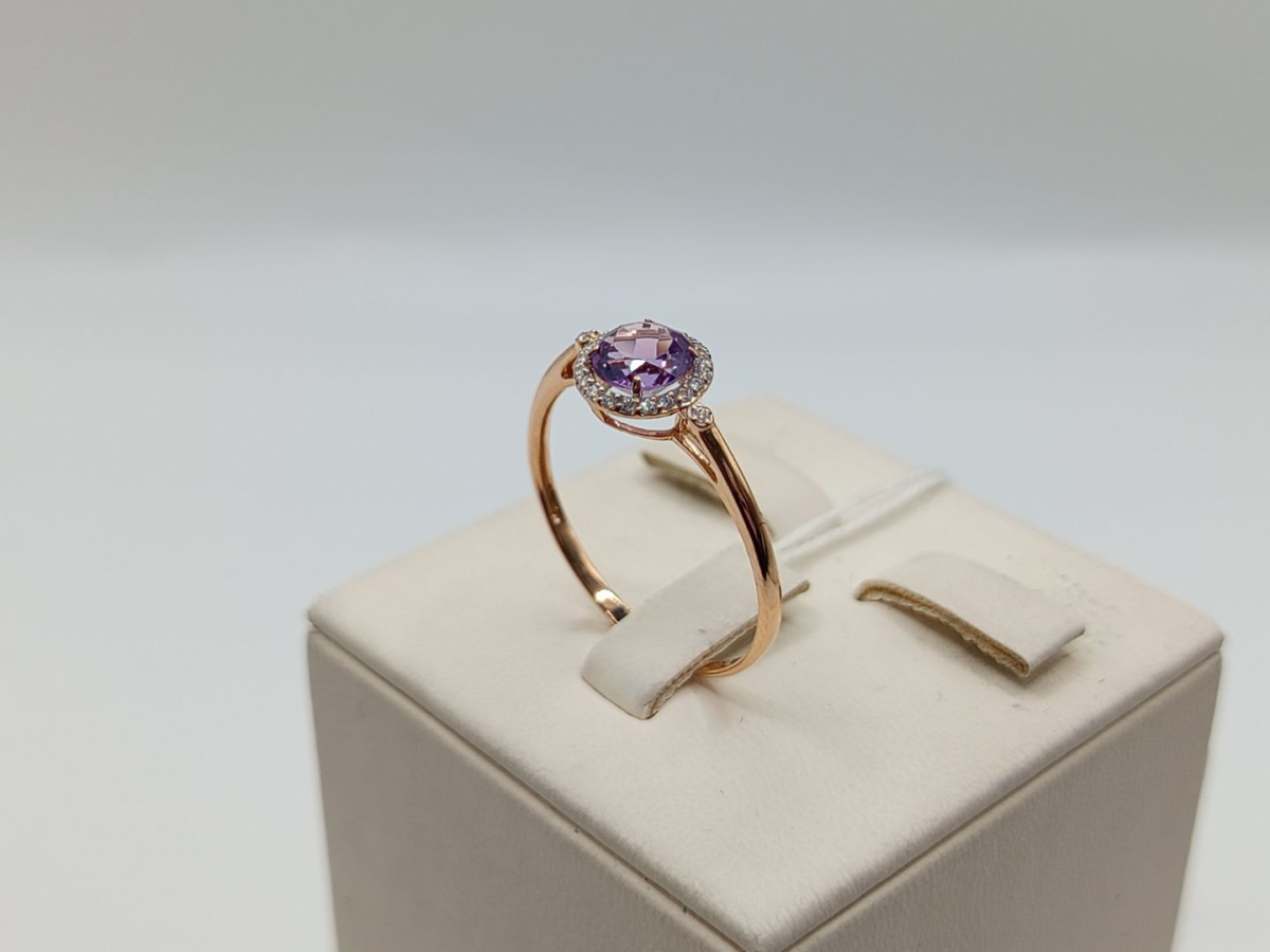 КОЛКМИ585 КОЛЬЦО С КАМНЯМИ (Au 585)