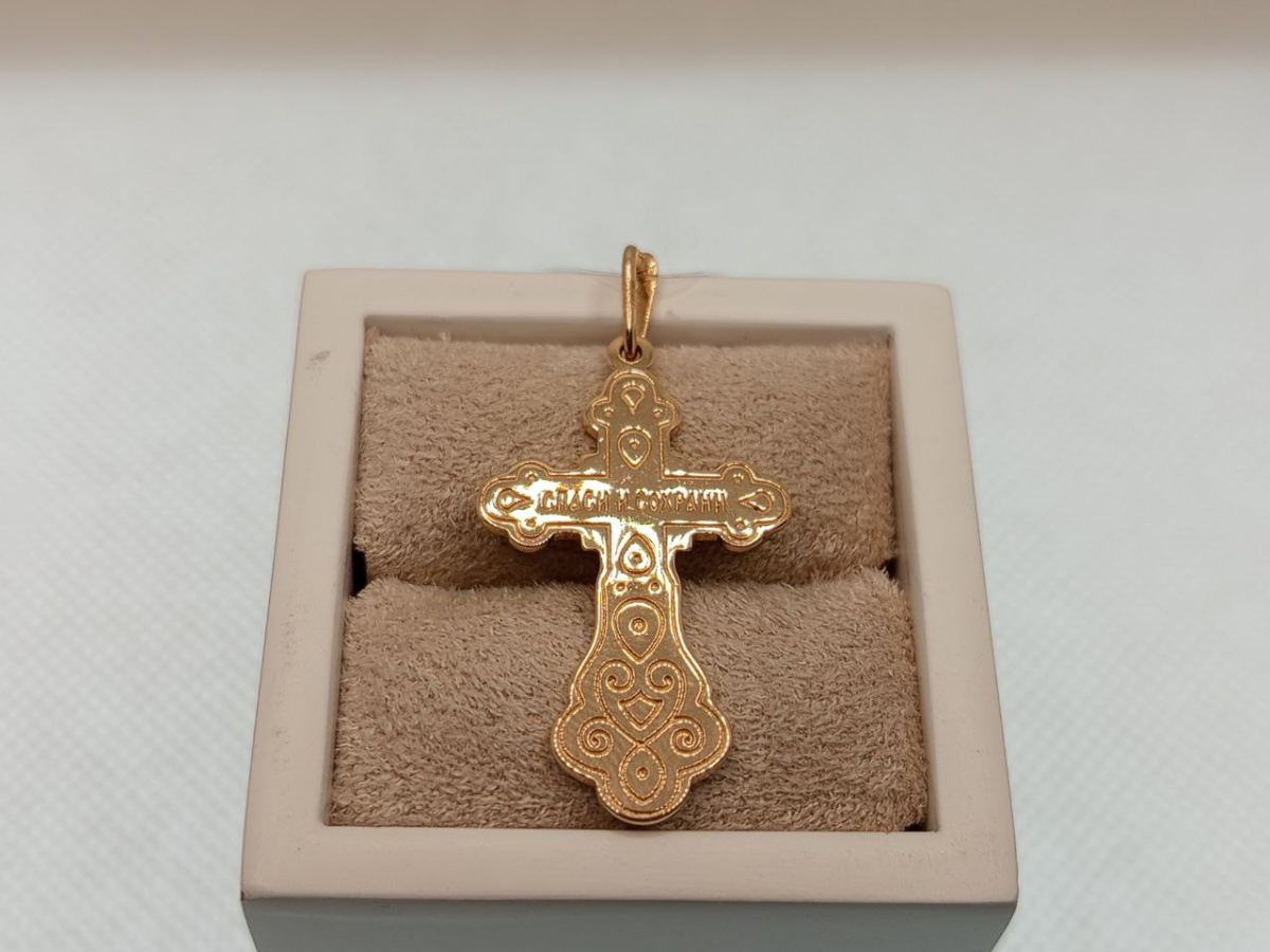 ПОДВЕСКА КРЕСТ без камня (Au 585)