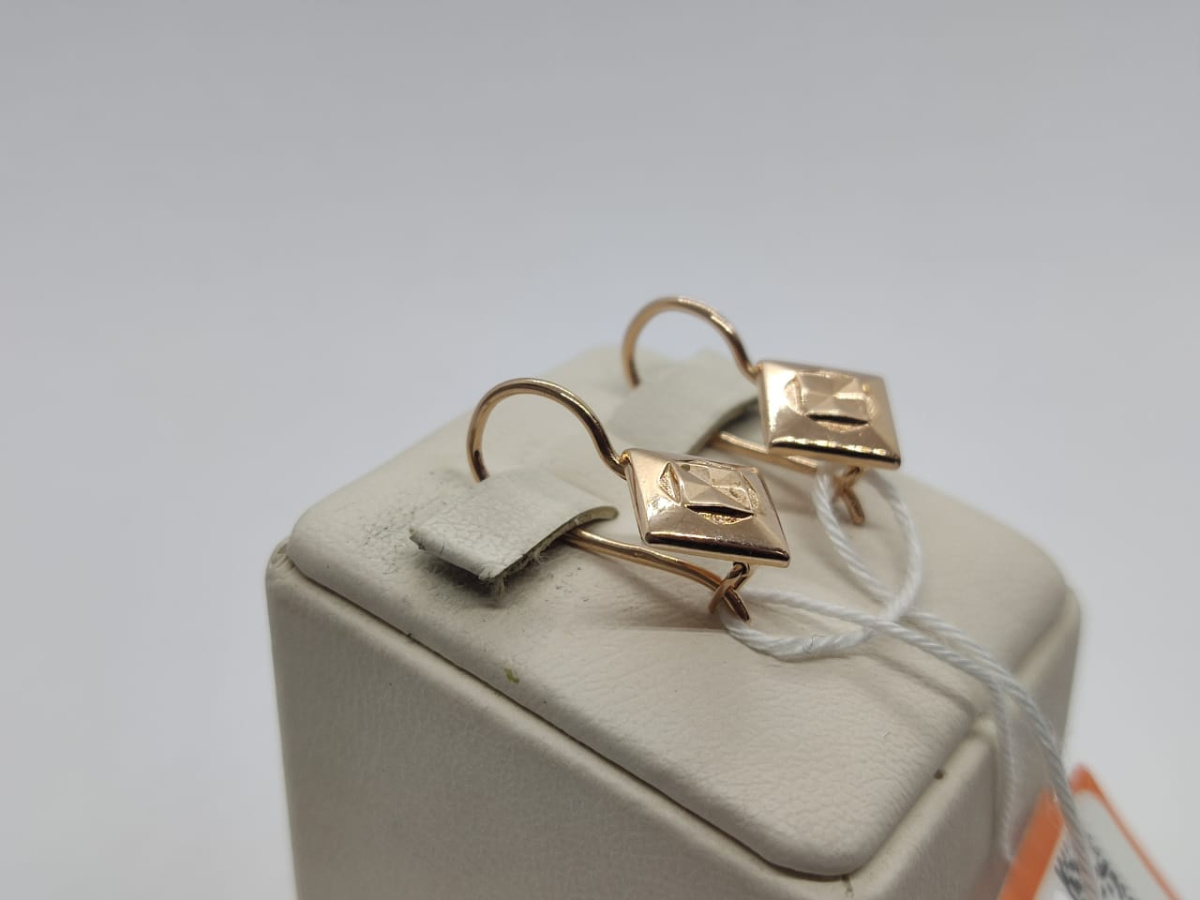 СБКМ583 СЕРЬГИ БЕЗ КАМНЯ (Au 583)