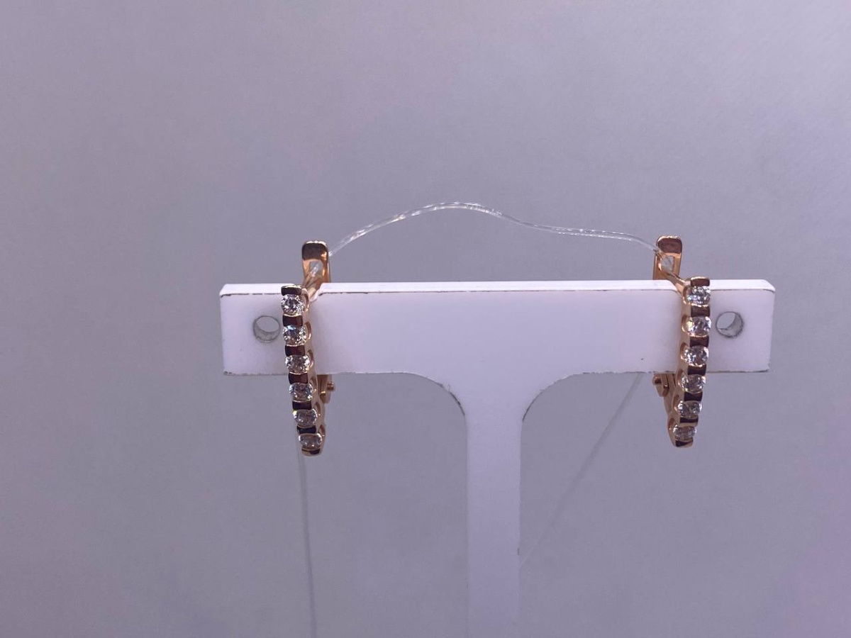 СЕРЬГИ С КАМНЯМИ (Au 585)