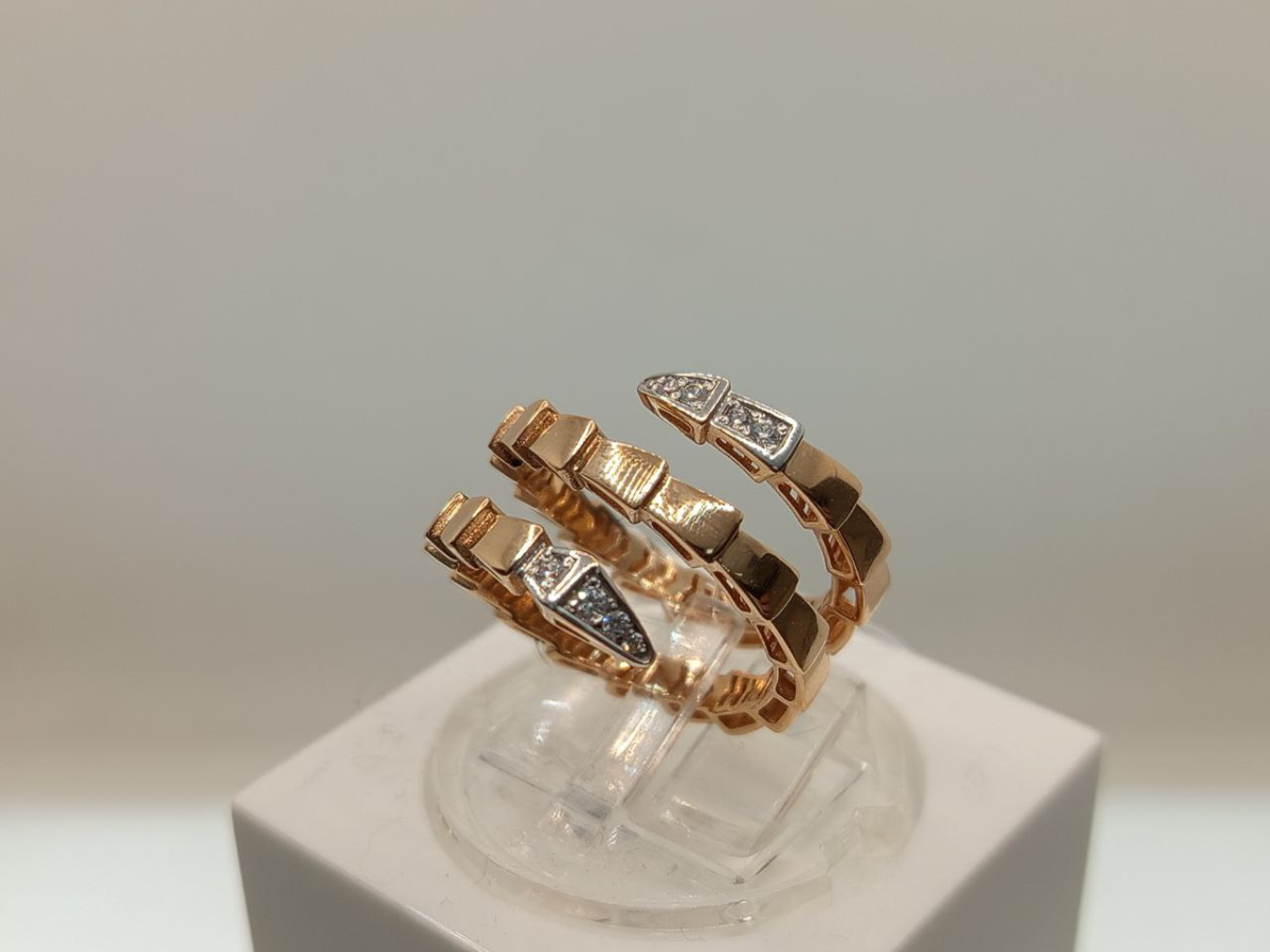 КОЛЬЦО С КАМНЯМИ (Au 585)