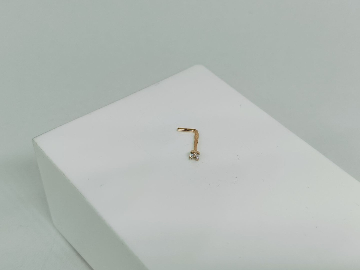 ПИРСИНГ С КАМНЕМ (Au 585)