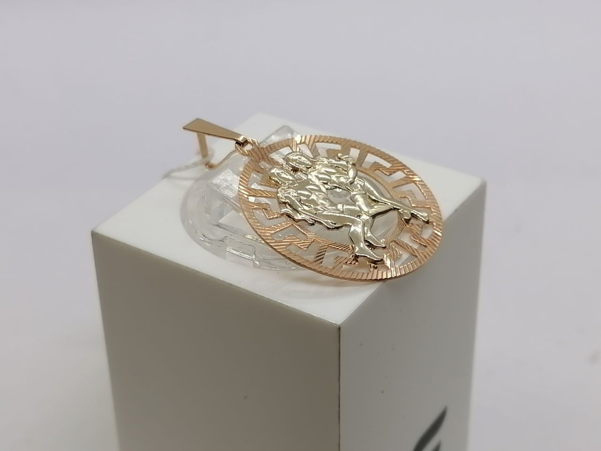 ПОДВЕСКА ЗНАК ЗОДИАКА БЛИЗНЕЦЫ (Au 585)