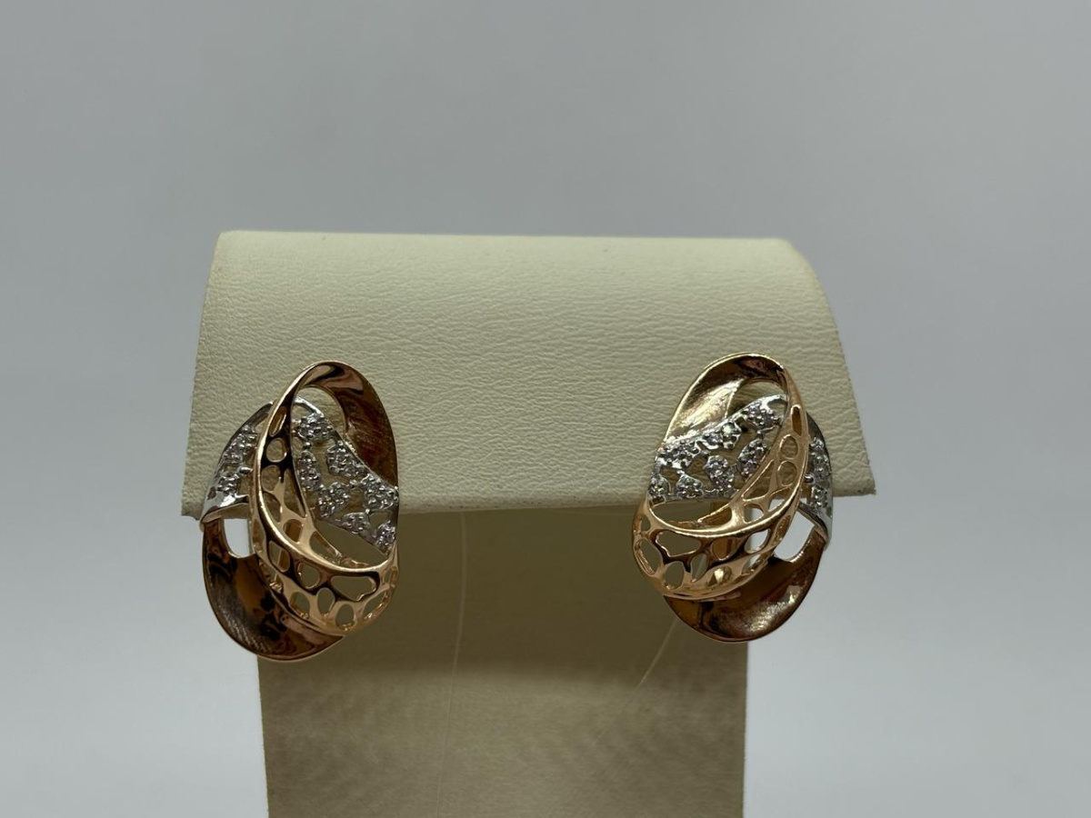 СЕРЬГИ С КАМНЯМИ (Au 585)