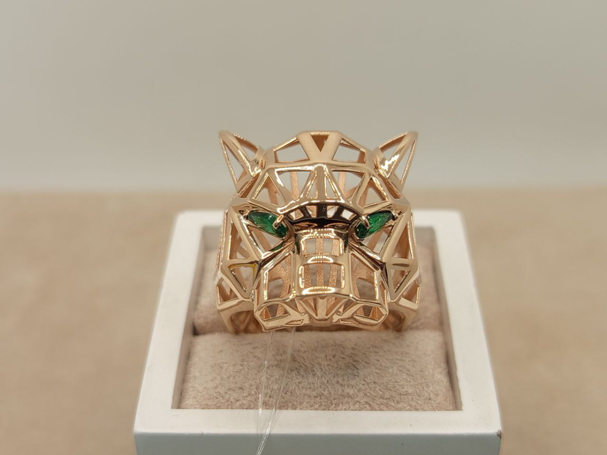 КОЛЬЦО С КАМНЯМИ (Au 585)