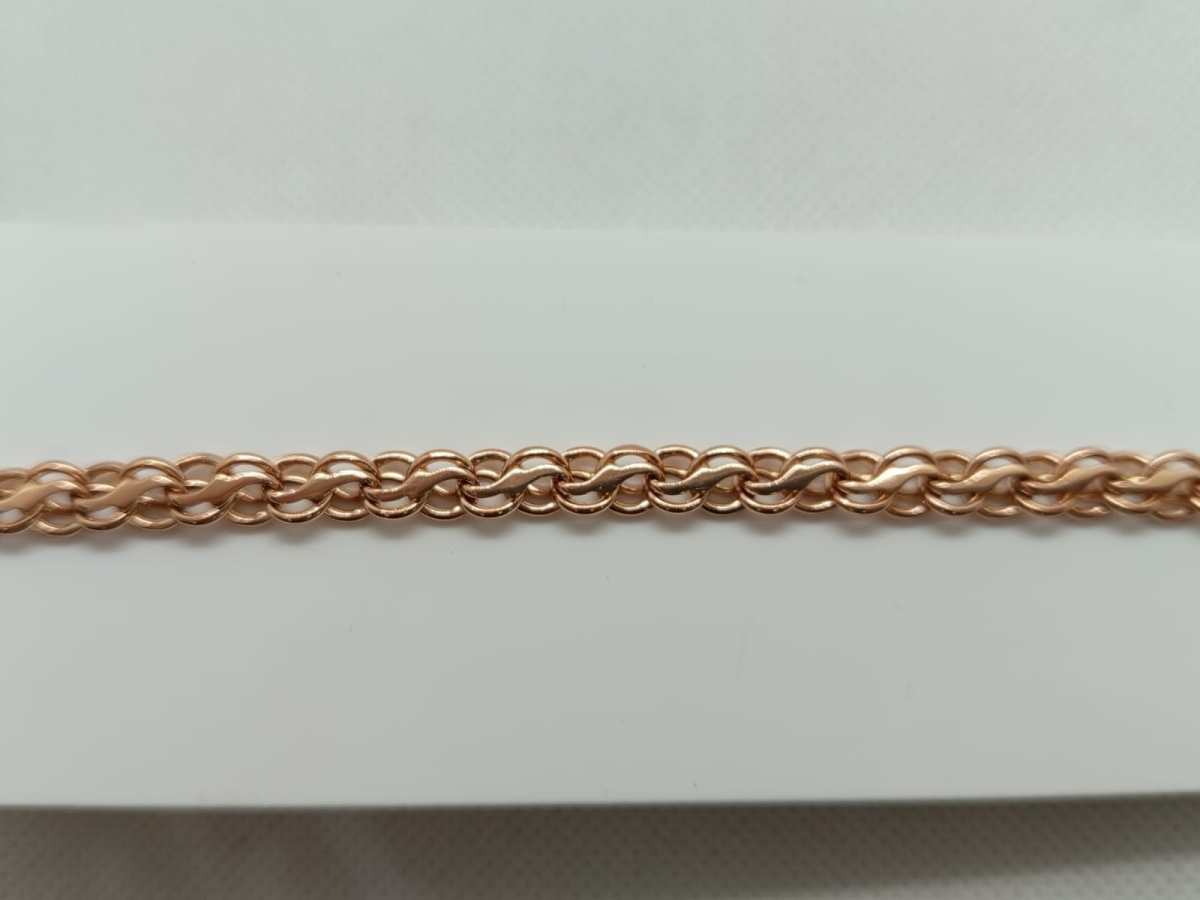 БРАСЛЕТ ПОЛНОВЕСНЫЙ Ручеек Au 585