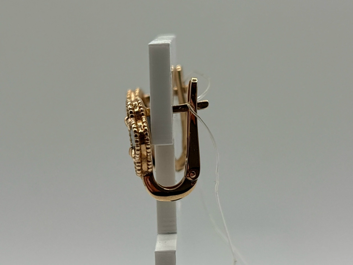 120129 СЕРЬГИ С КАМНЕМ (Au 585)