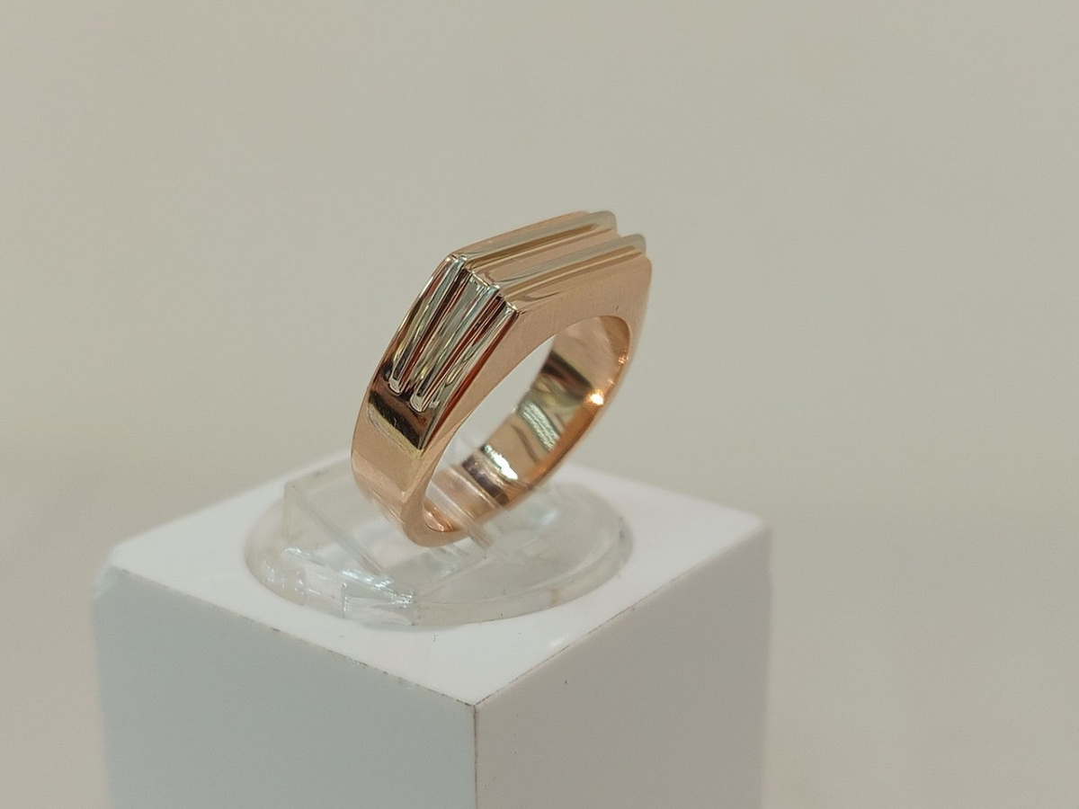 01-0038 КОЛЬЦО ПЕЧАТКА без камня (Au 585)