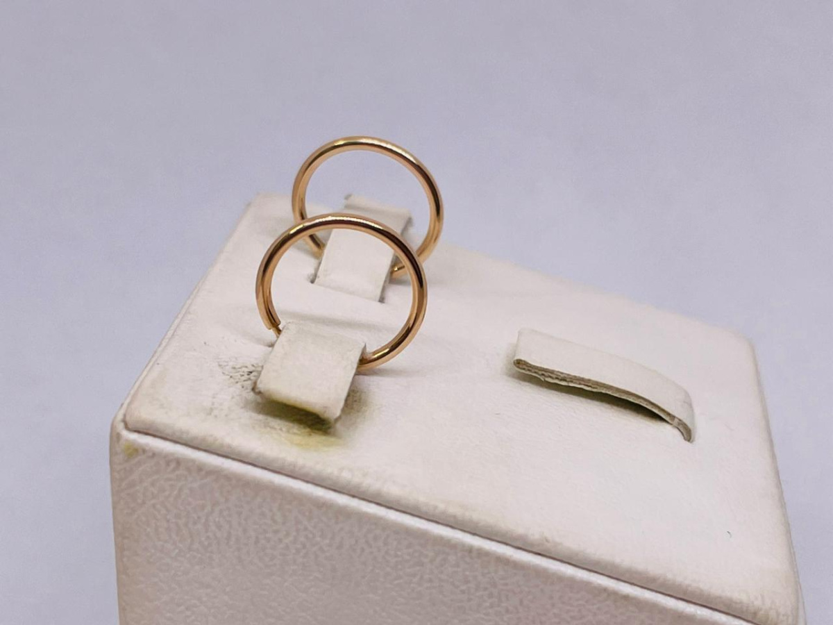 СЕРЬГИ КОНГО без камня (Au 585)