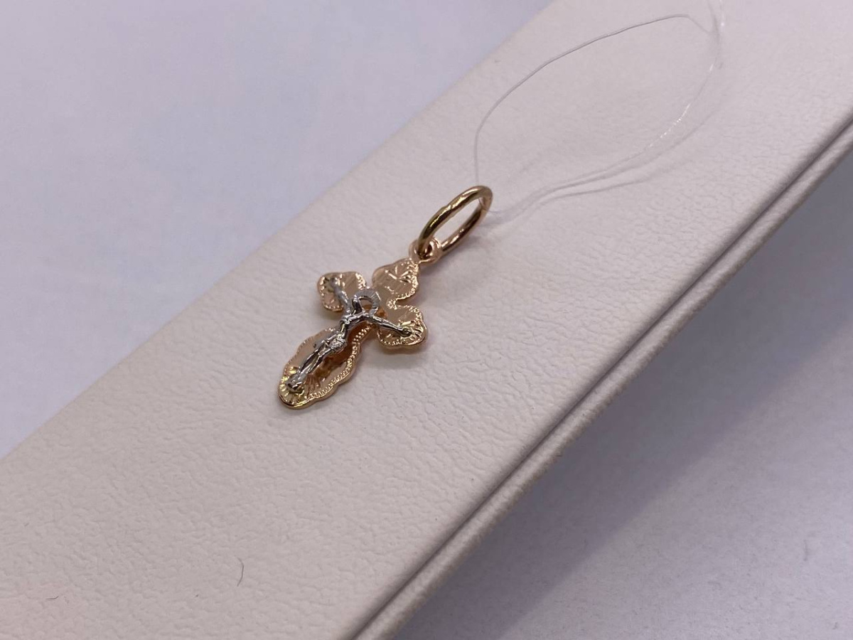 810-00117-10-00-00-02 ПОДВЕСКА КРЕСТ без камня (Au 585) 810-00117-10-00-00-02 ПОДВЕСКА КРЕСТ без камня (Au 585)