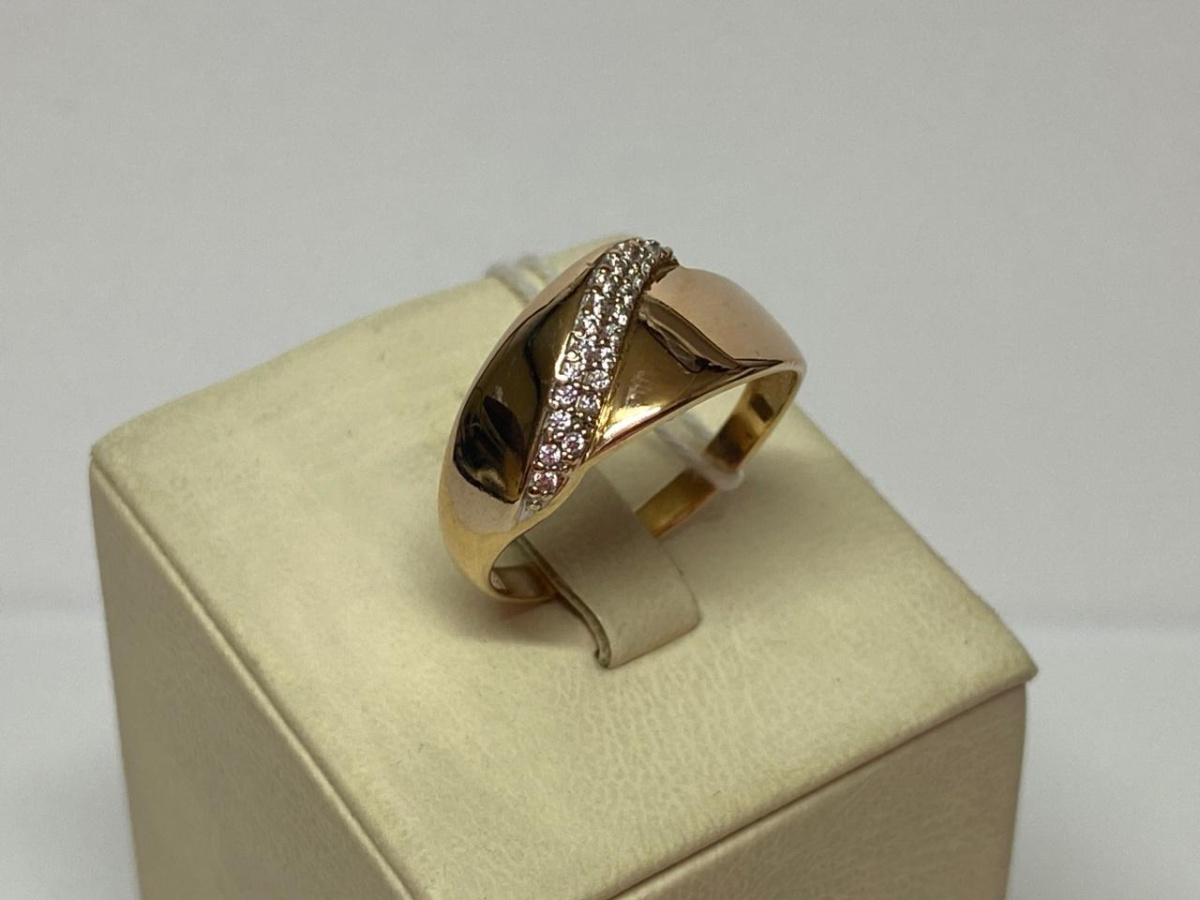 КОЛКМИ585 КОЛЬЦО С КАМНЯМИ (Au 585)