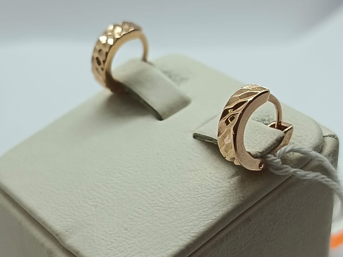 СБКМ585 СЕРЬГИ БЕЗ КАМНЯ (Au 585)