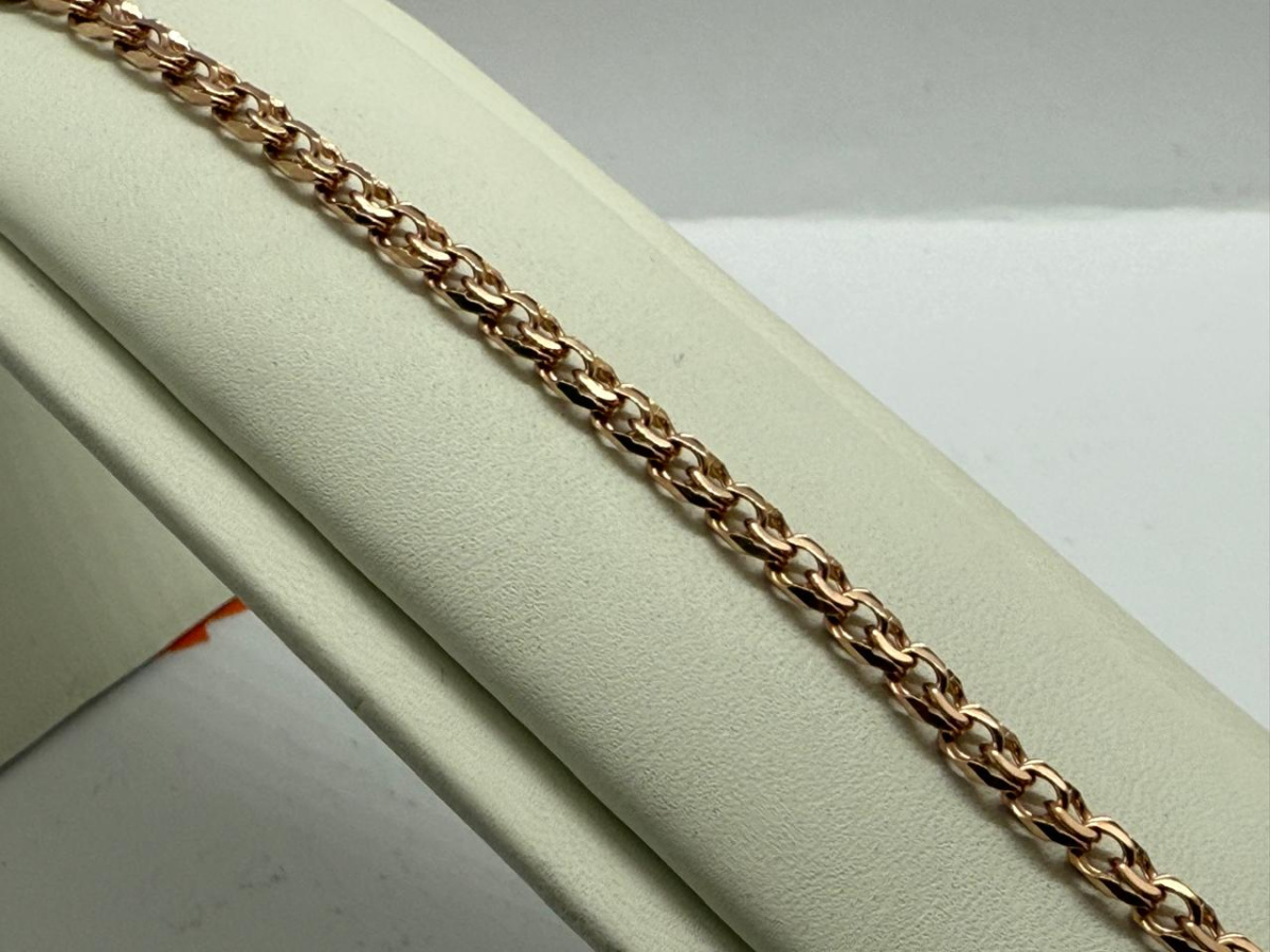 БЛБ585 БРАСЛЕТ ПОЛНОВЕСНЫЙ Бисмарк (Au 585)