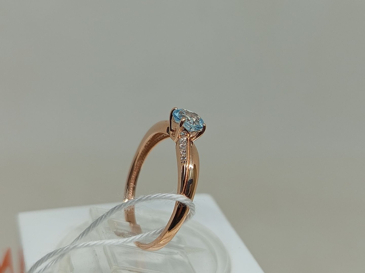 КОЛЬЦО С КАМНЯМИ (Au 585)