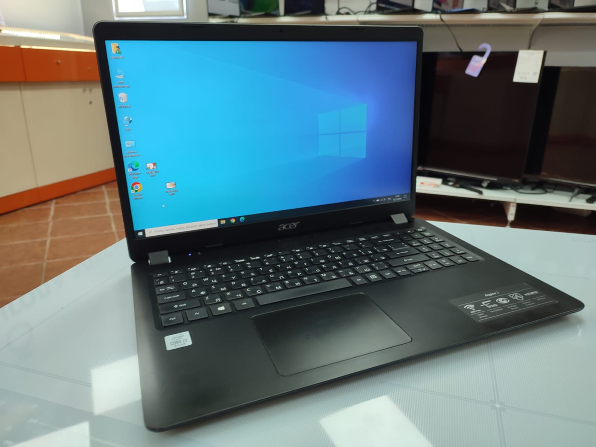 Ноутбук Acer; Core i3-1005G1, Intel UHD Graphics, 8 Гб, 256 Гб, Нет