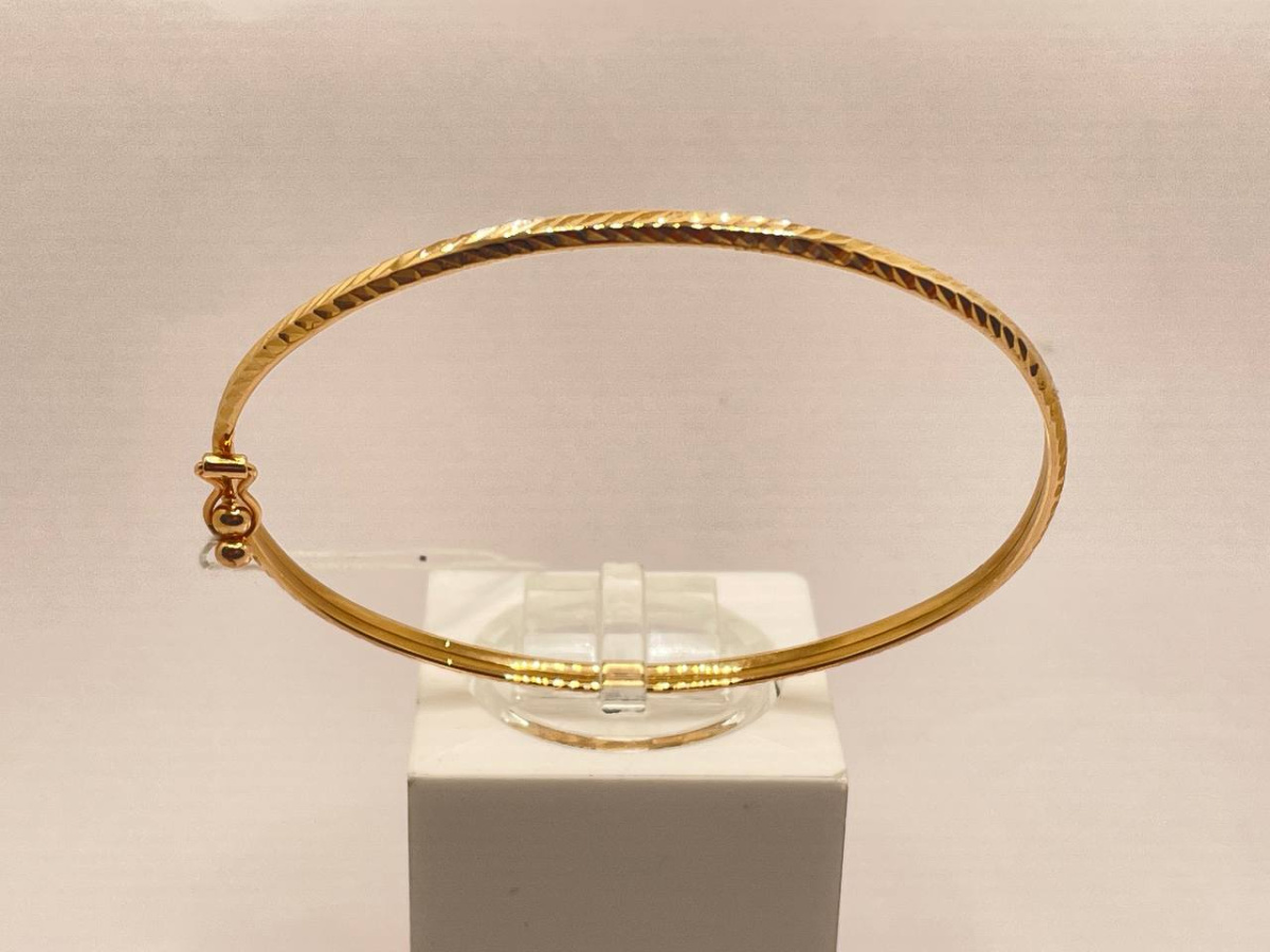 БРАСЛЕТ ЖЕСТКИЙ без камня (Au 585)