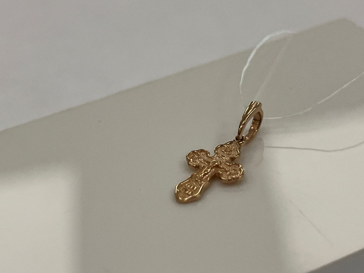 ПОДВЕСКА КРЕСТ без камня (Au 585)