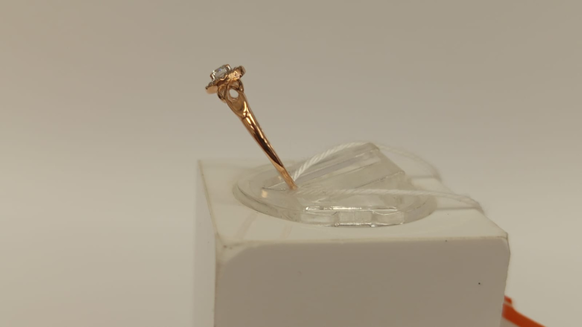 КОЛКМИ585 КОЛЬЦО С КАМНЯМИ (Au 585)