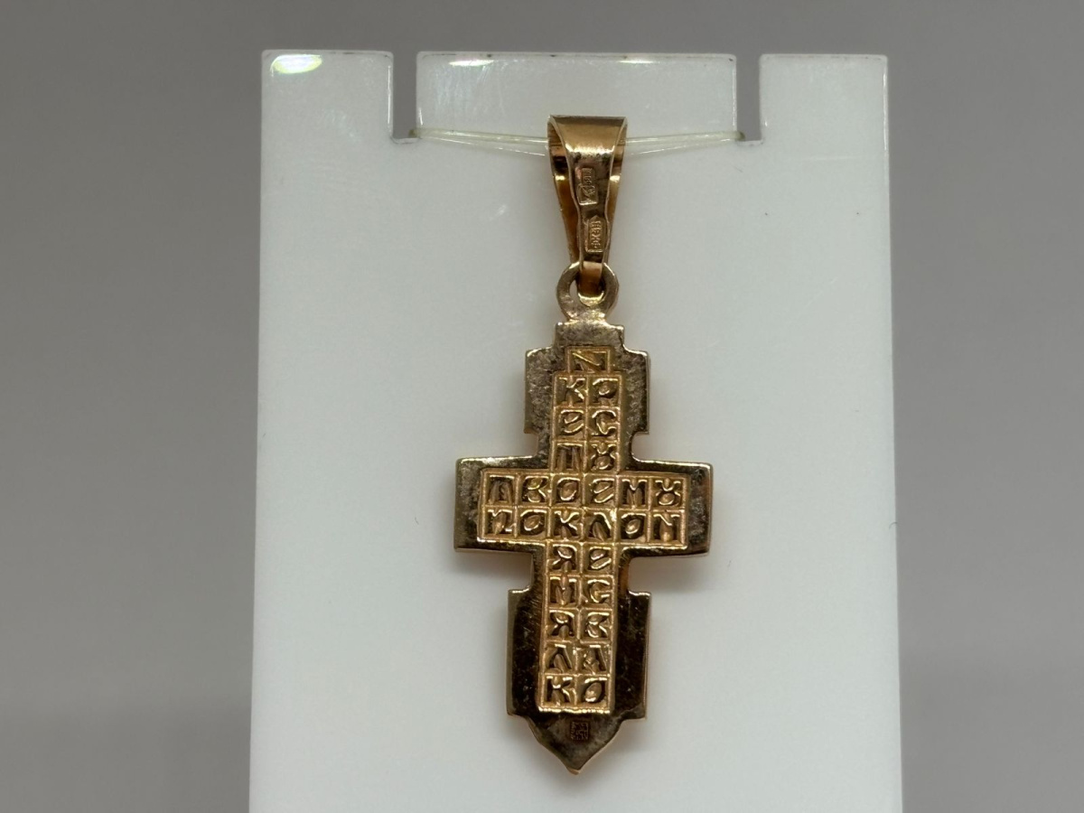 ПОДВЕСКА КРЕСТ без камня (Au 585)