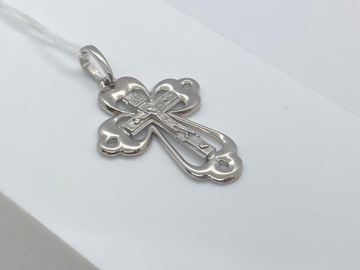 ПОДВЕСКА КРЕСТ БЕЗ КАМНЯ (Au 585)