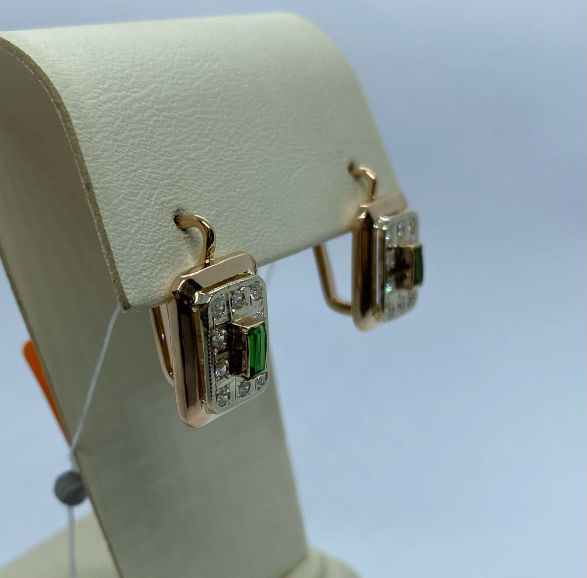 СКМИ585 СЕРЬГИ С КАМНЯМИ (Au 585)