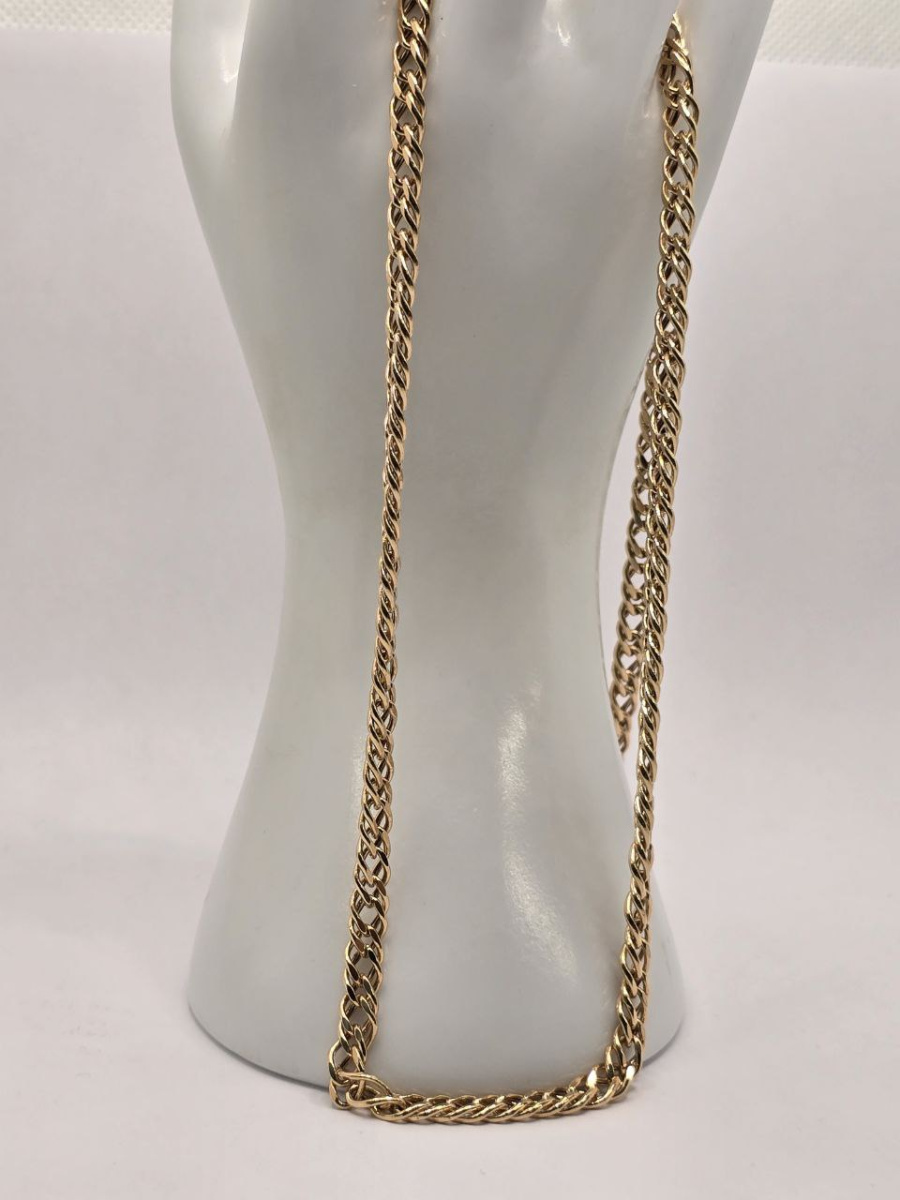 ЦЕПЬ ПУСТОТЕЛАЯ Ромб двойной (Au 585)