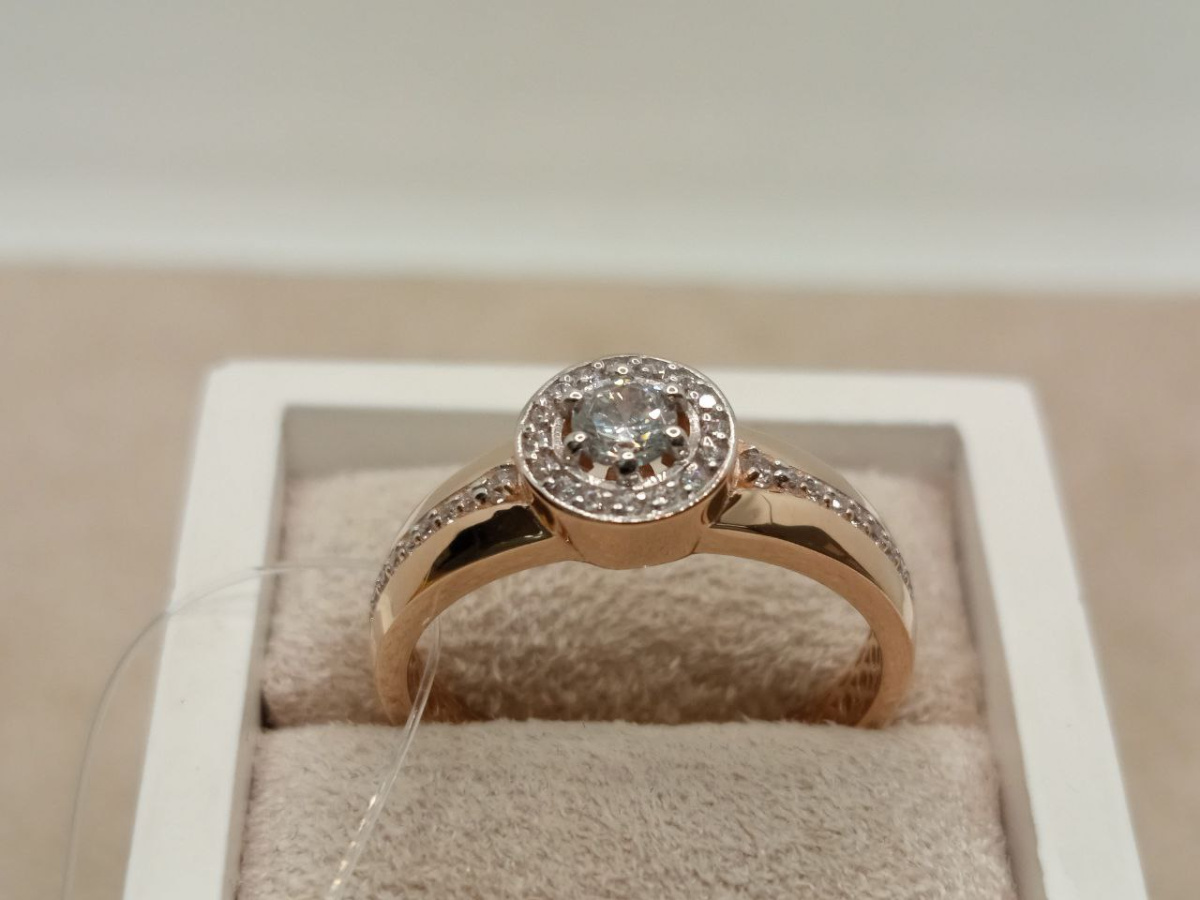 903381-1102 КОЛЬЦО С КАМНЯМИ (Au 585)