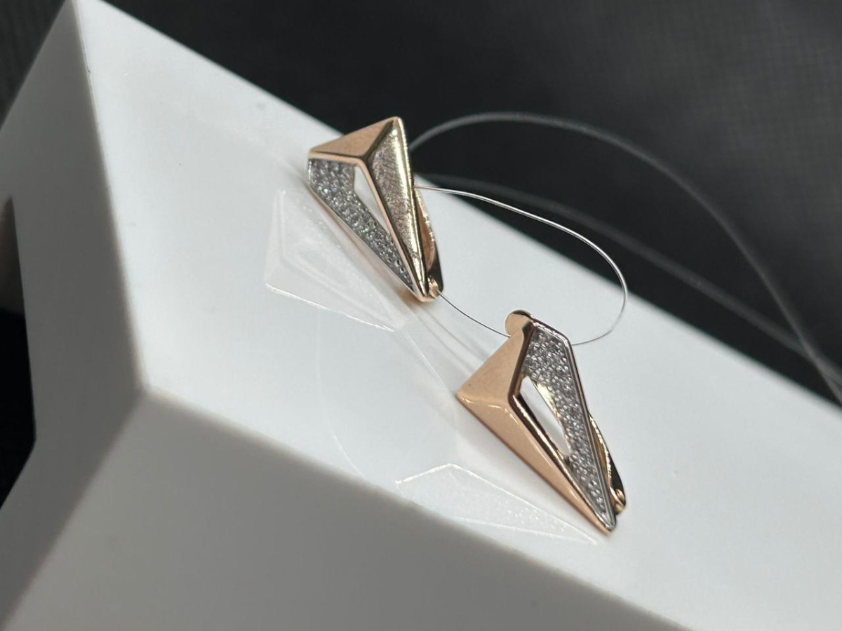 СЕРЬГИ С КАМНЯМИ (Au 585)