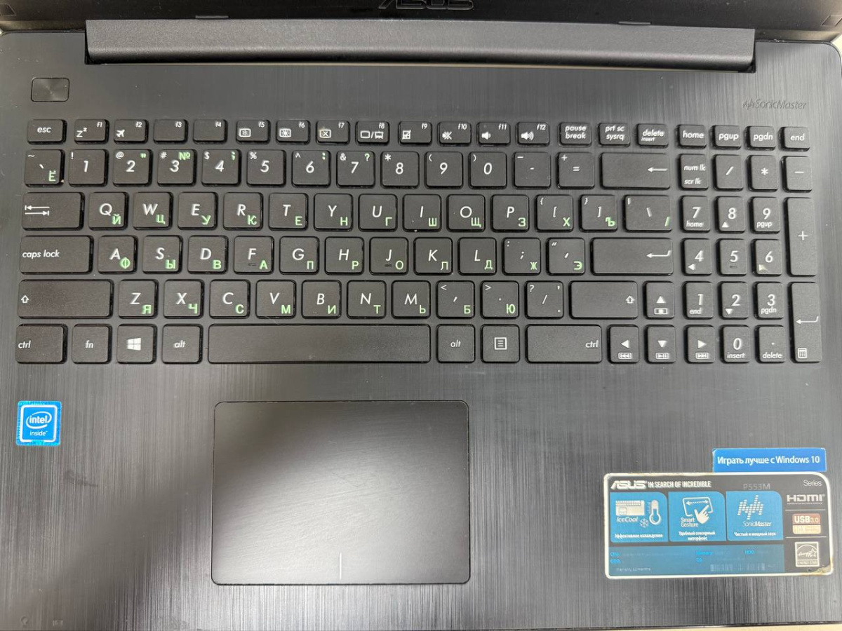 Ноутбук ASUS P553M; Celeron N2840, HD Graphics, 2 Гб, 120 Гб, Нет