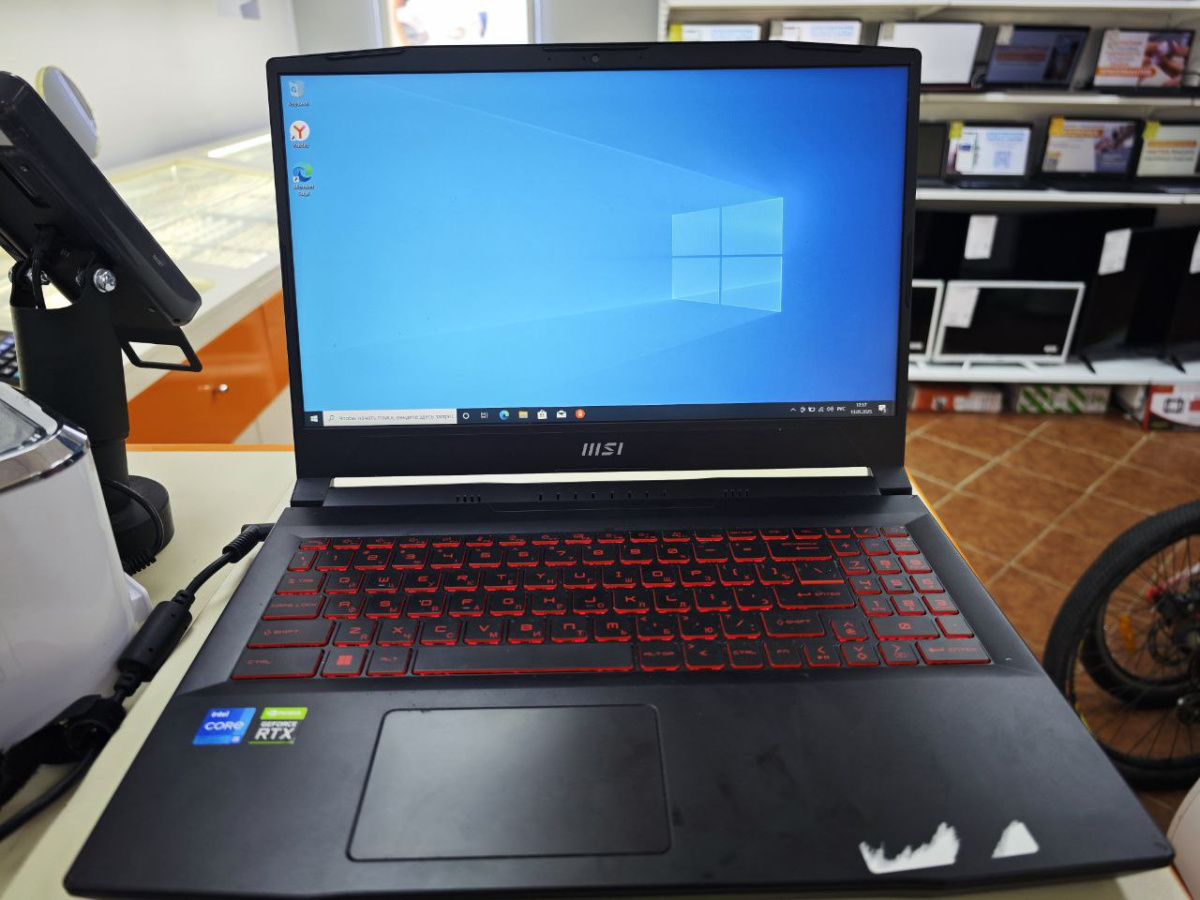 Ноутбук MSI Katana G66; Core i5-12500H, GeForce RTX 3060, 16 Гб, 500 Гб, Нет