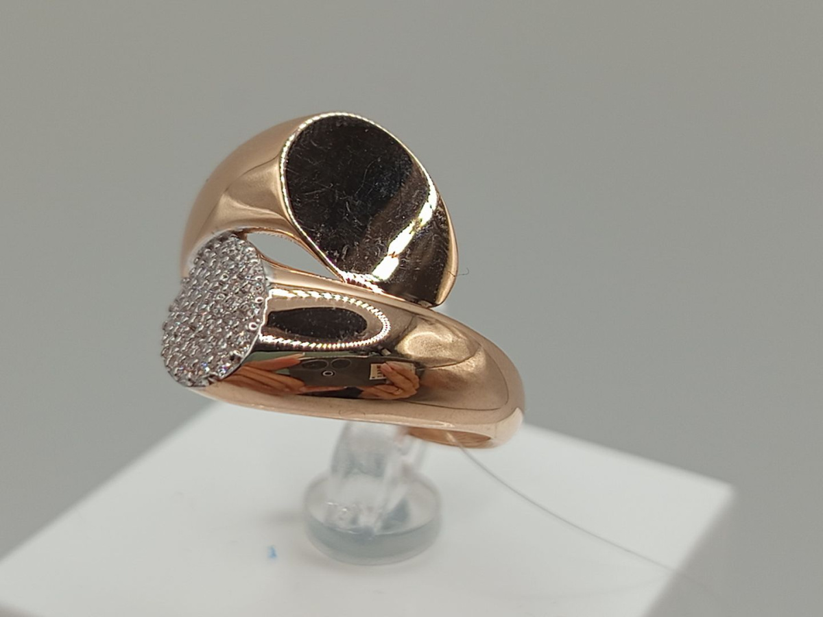 КОЛЬЦО С КАМНЯМИ (Au 585)