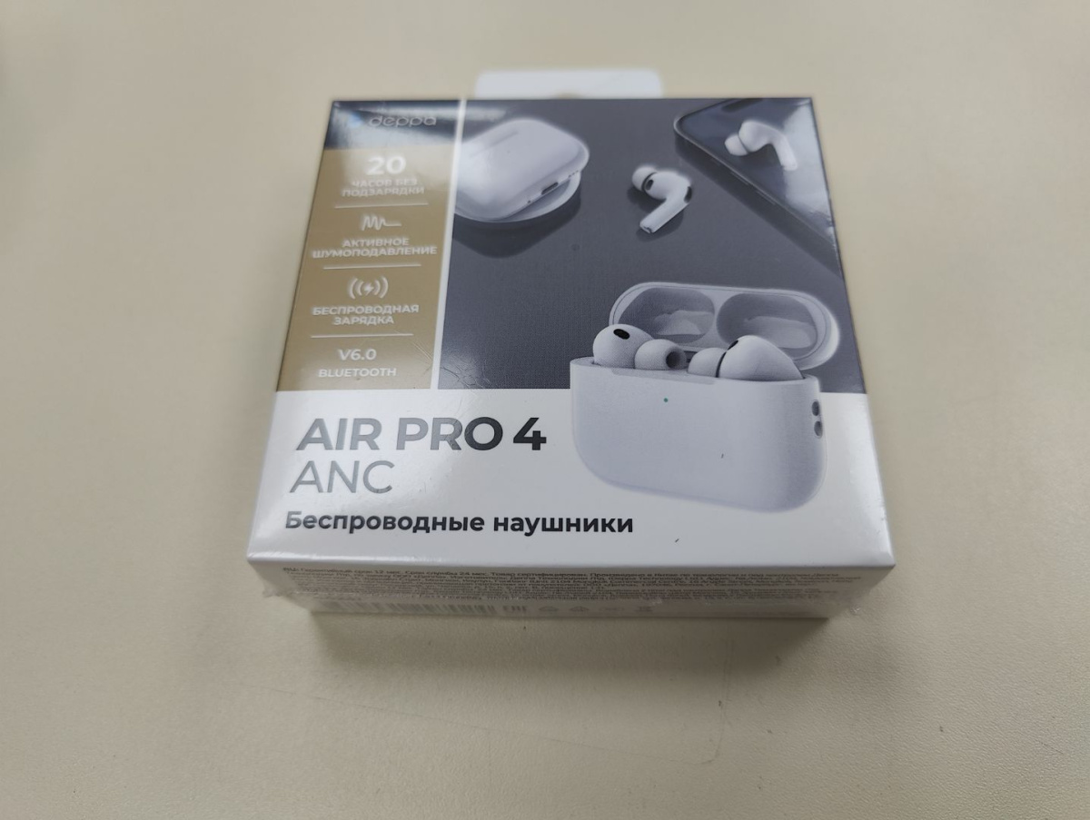 Наушники беспроводные Deppa 44231 Air Pro 4 ANC