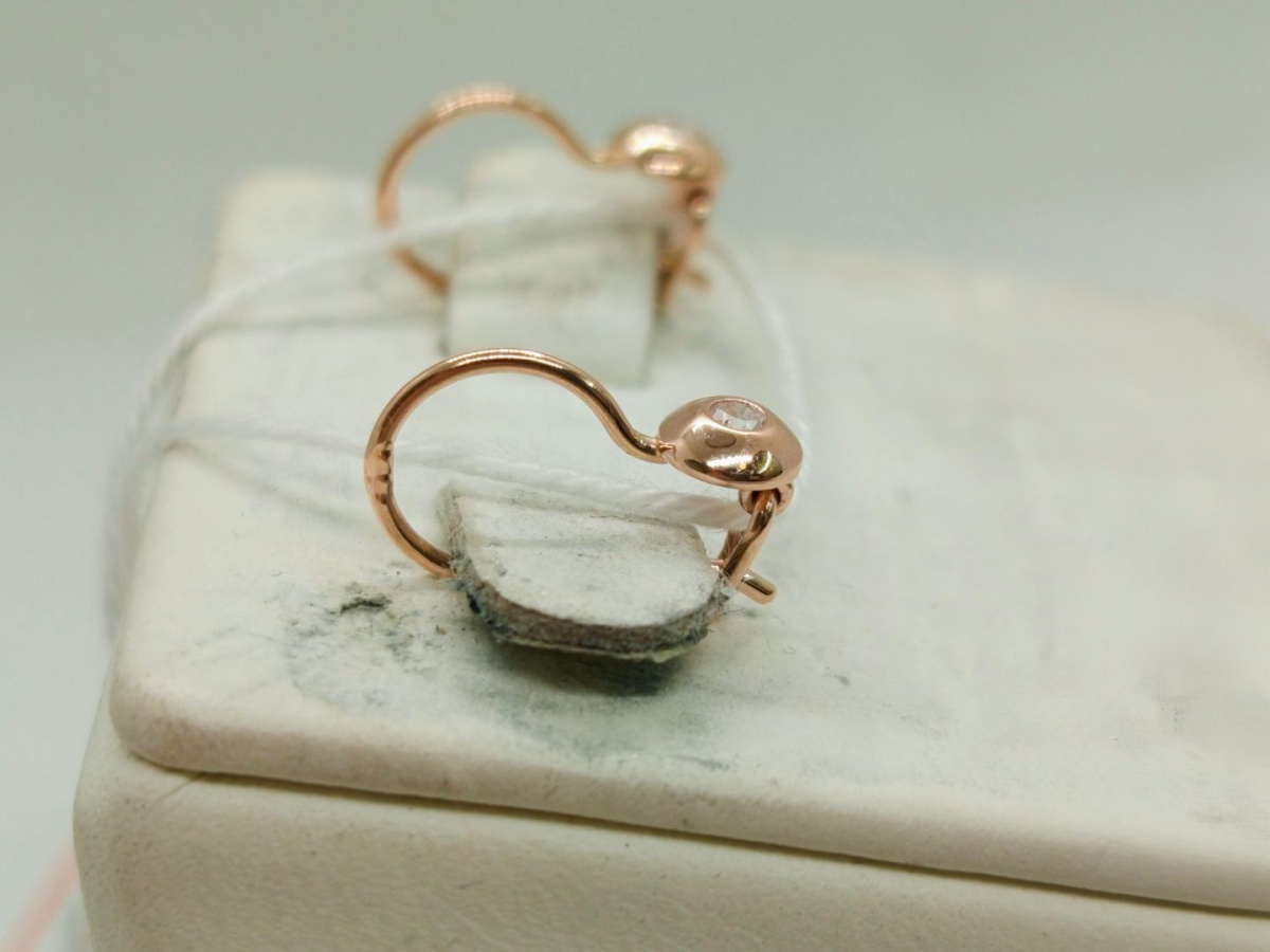 СЕРЬГИ С ПЕТЕЛЬКОЙ (Au 585)