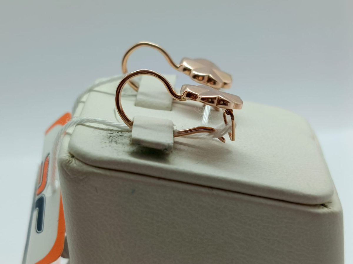 СБКМ583 СЕРЬГИ БЕЗ КАМНЯ (Au 583)