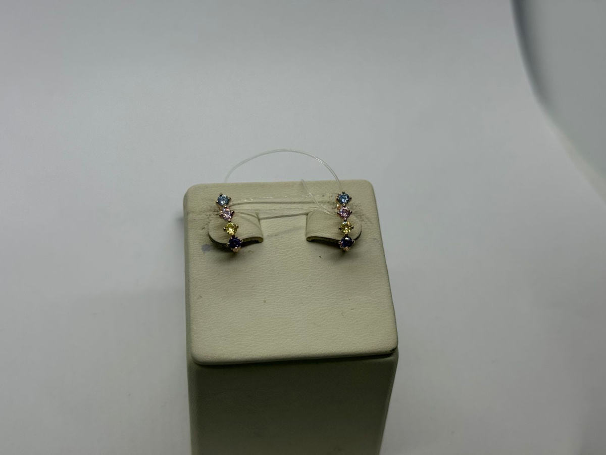 СЕРЬГИ С КАМНЯМИ (Au 585)